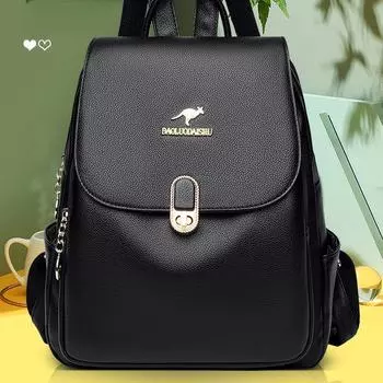 Женский туристический рюкзак большой емкости для путешествий на открытом воздухе, модный рюкзак чёрный