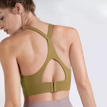 Женский ударопрочный фитнес-бюстгальтер, бюстгальтер для йоги с перекрестными бретелями на спине S