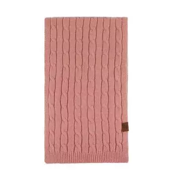 Женский удлиненный шарф из витой вязки: Высококачественная, универсальная, теплая для зимы, морозостойкая, плотная, однотонная, шаль для защиты шеи