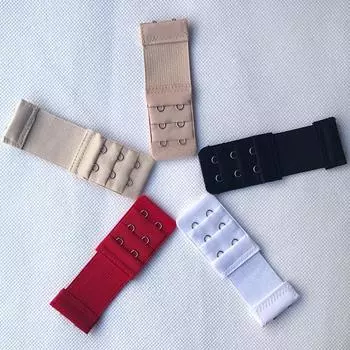 Женский удлинитель бюстгальтера, 3 ряда, 2 крючка, эластичная регулируемая удлиняющая застежка для нижнего белья 1PC белый