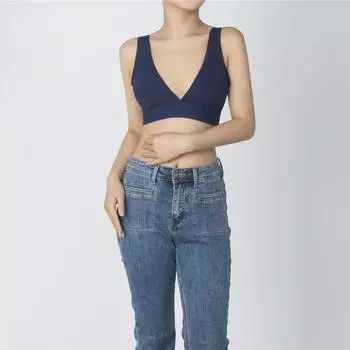 Женский удобный беспроводной бюстгальтер с глубоким V-образным вырезом, сексуальный бюстгальтер пуш-ап, бесшовное женское нижнее белье с подкладкой S