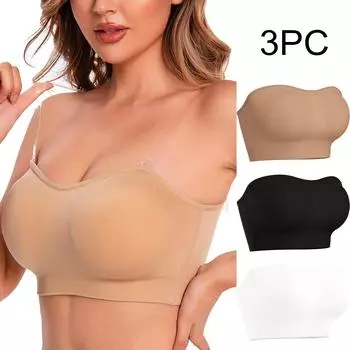 Женский удобный бюстгальтер без стального кольца из 3 предметов, дышащий бюстгальтер для сбора, женское нижнее белье, топ-труба L бежевый