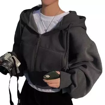 Женский укороченный тонкий теплый свитер на осень и зиму 2XL