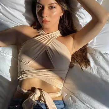 Женский укороченный топ с перекрещенными бретелями спереди и вырезом на шее, без рукавов, с открытой спиной, бандажный жилет, летние сексуальные топы, женская одежда S абрикосовый