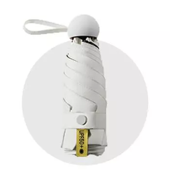 Женский ультралегкий мини-зонт от солнца со скидкой 50% - Компактный, портативный, складной капсульный дизайн 50cm*6k