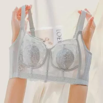 Женский ультратонкий бюстгальтер с большой чашкой — летний, с эффектом подтяжки, с полным покрытием, против провисания, для большой и маленькой груди 36/80C снег белый