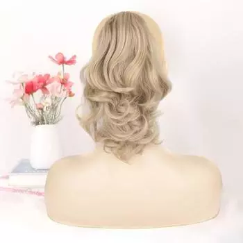 Женский вьющийся хвостик, наращивание шиньон с зажимом для когтей, пушистое натуральное высокотемпературное волокно, высокий хвост, длинный волнистый парик, синтетические волосы C