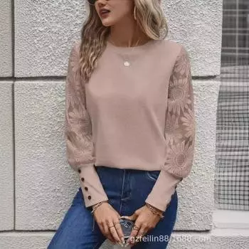 Женский вафельный топ на пуговицах 2024 года Small чёрный