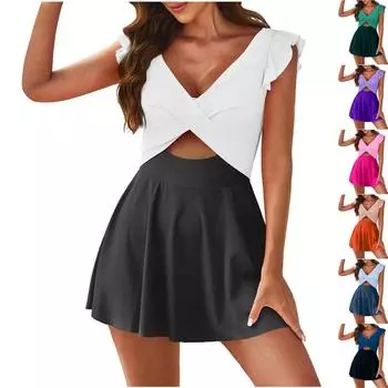 Женский весенне-летний сексуальный цельный купальник бикини с принтом