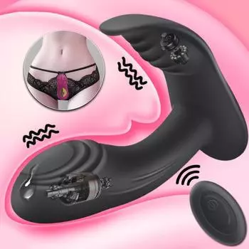 Женский вибратор, беспроводной пульт дистанционного управления, нижнее белье, стимуляция клитора, двойной мотор, массажер, носимый мастурбатор, секс-игрушка