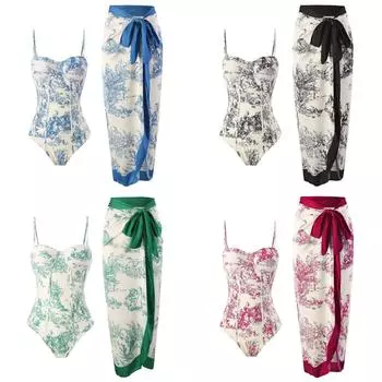 Женский винтажный модный купальник с эффектом пуш-ап, контроль живота, моникини, комплект купальников на шнуровке, комплект из двух частей, облегающий купальный костюм танкини S