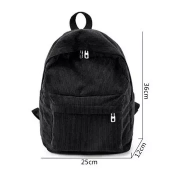 Женский винтажный рюкзак, вельветовый рюкзак, школьная сумка, повседневная компьютерная сумка для книг серый