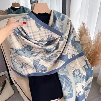 Женский винтажный шарф с кисточками на шее, модный теплый шарф с защитой шеи и позвоночника 180*65cm красный