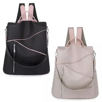 Женский водонепроницаемый рюкзак с защитой от кражи из ткани Оксфорд, дорожная школьная сумка через плечо хаки