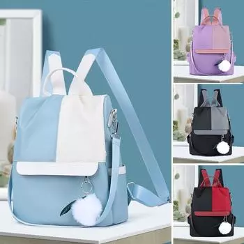 Женский водонепроницаемый рюкзак с защитой от кражи из ткани Оксфорд, дорожная школьная сумка чёрный