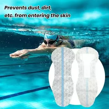 Женский водостойкий пластырь для плавания, самоклеящийся бассейн, ванна с горячими источниками, водные виды спорта, женский частный патч с хлопковой сердцевиной прозрачный