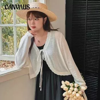 Женский вязаный кардиган большого размера с солнцезащитным кремом, женская шаль, верхняя одежда, куртка с капюшоном и кондиционером XL чёрный