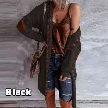 Женский вязаный кардиган с длинным рукавом, повседневный свитер с капюшоном, винтажный элегантный свитер, пальто, осень-зима, уличная одежда, свитер с капюшоном, пальто большого размера S вино красного