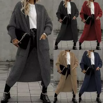 Женский вязаный кардиган в европейском и американском стиле, осень/зима 2024 г. 3XL кларет