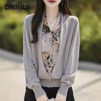 Женский вязаный кардиган в стиле Mirador, осенне-зимний модный темпераментный вязаный топ M верблюд