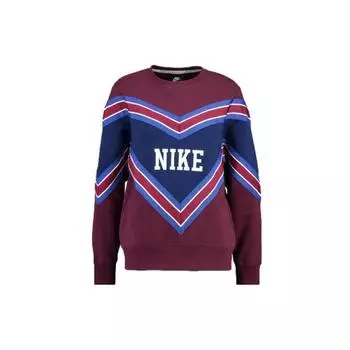 Женский вязаный пуловер на флисовой подкладке Nike, коричнево-красный BV2921-681 XXL
