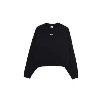 Женский вязаный пуловер с флисовой подкладкой Nike Sportswear Collection Essentials, черный DJ7666-010 XL