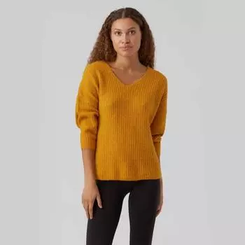 Женский вязаный свитер Julie с V-образным вырезом и рукавами 7/8 VERO MODA