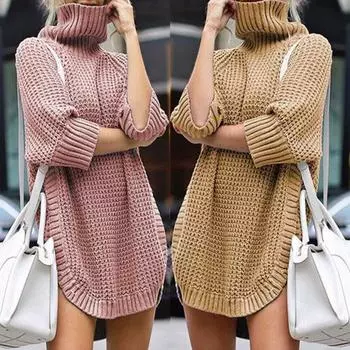 Женский вязаный свитер Y2K с длинным рукавом, свободный свитер, топы, вечерние сексуальные клубные платья-свитера S белый