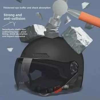 Женский всесезонный сертифицированный 3C полушлем для электровелосипеда и мотоцикла