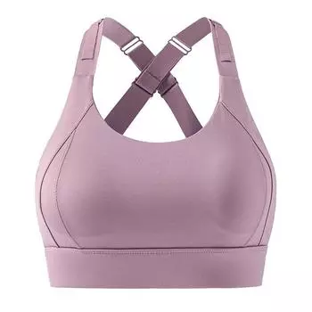 Женский высокопрочный ударопрочный цельный фиксированный чашечка собранный регулируемые бретели спортивный можно носить поверх нижнего белья M фиолетовый