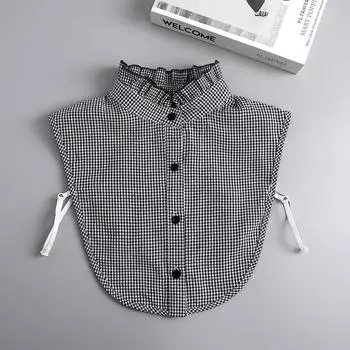 Женский взрослый поддельный воротник Laides лацкан однотонный съемный воротник рубашка женский поддельный воротник ожерелье лацкан блузка топ декор