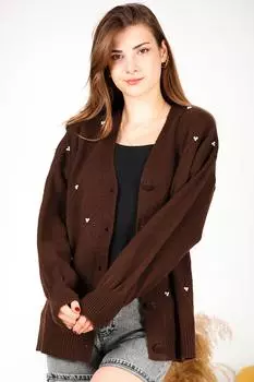 Женский жемчужный кардиган