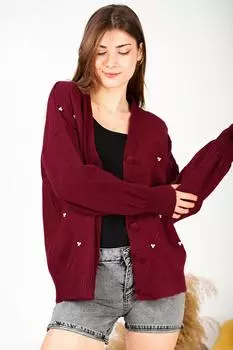 Женский жемчужный кардиган