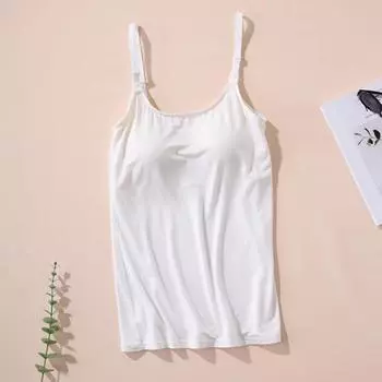 Женский жилет, бесшовный однотонный размер, летняя эластичная майка с открытой спиной и мягкой подкладкой, тонкая майка 2XL белый