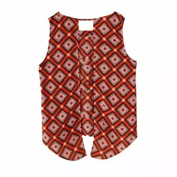 Женский жилет без рукавов с этническим принтом MOLLY BRACKEN XS оранжевый