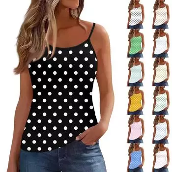 Женский жилет без рукавов с глубоким вырезом, футболка с U-образным вырезом, подтяжки S