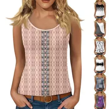 Женский жилет без рукавов с глубоким вырезом, футболка с U-образным вырезом, подтяжки L белый