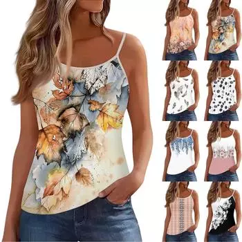 Женский жилет без рукавов с глубоким вырезом, футболка с U-образным вырезом, подтяжки XXL