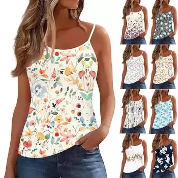 Женский жилет без рукавов с глубоким вырезом, футболка с U-образным вырезом, подтяжки L бежевый