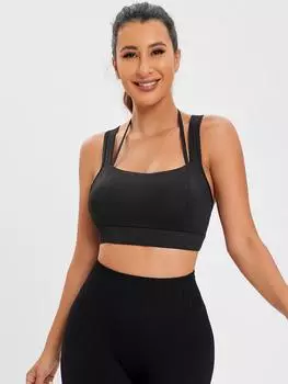 Женский жилет для йоги без рукавов, дышащий, красивый, спортивный, фитнес-топ, жилет для бега в спортзале XS чёрный