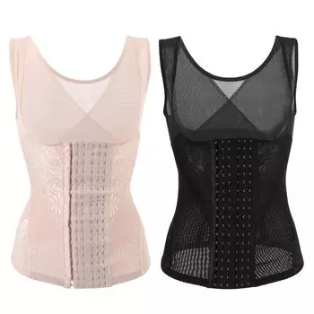 Женский жилет для похудения, корсет для послеродового восстановления талии после родов black L