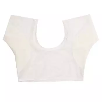 Женский жилет для защиты от пота под мышками, прозрачные рубашки с защитой от пота в области подмышек, быстросохнущий жилет с запахом, впитывающий пот для женщин, девушек и женщин L белый