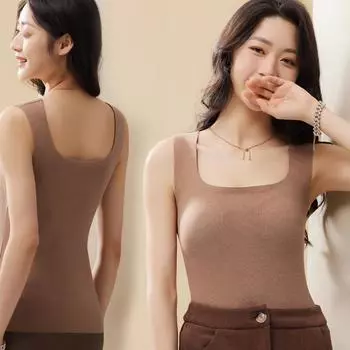 Женский жилет из ребристого бархата с функцией самонагрева с нагрудной подкладкой XXL (140-170 jin)