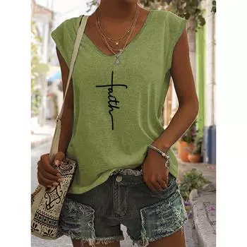 Женский жилет, летний свободный дышащий топ, простая модная одежда, повседневный жилет без рукавов с V-образным вырезом, индивидуальный стиль, топ 2024 S