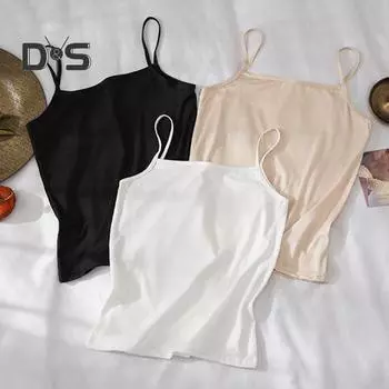 Женский жилет на бретельках с квадратным воротником без рукавов, дышащая быстросохнущая летняя майка с высокой эластичной подошвой, топы XL чёрный