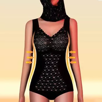 Женский жилет-подкладка с нагрудными накладками, бесшовный, без рукавов, толстый немецкий бархат, термооснова L чёрный