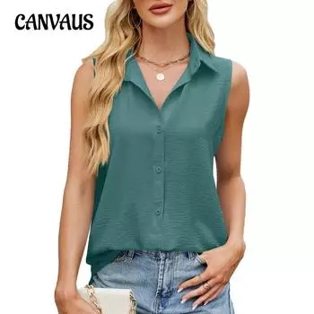 Женский жилет с лацканами на пуговицах, однотонный, шифоновый топ на весну и лето S чёрный