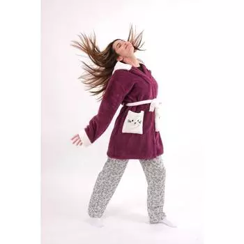 Женский зимний халат Welsoft с капюшоном и халатом