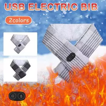 Женский зимний интеллектуальный электрический шарф с подогревом, шарф с подогревом, защитная пленка One Size серый