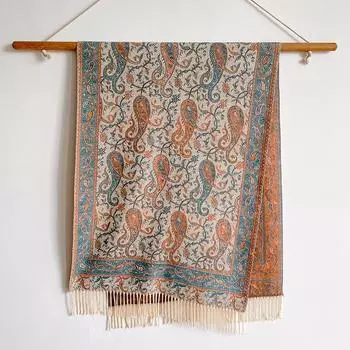 Женский зимний кашемировый шарф Paisley Pashmina Роскошные брендовые шали и накидки Bufanda Hijab Travel Stoles Echarpe Warm Blanket